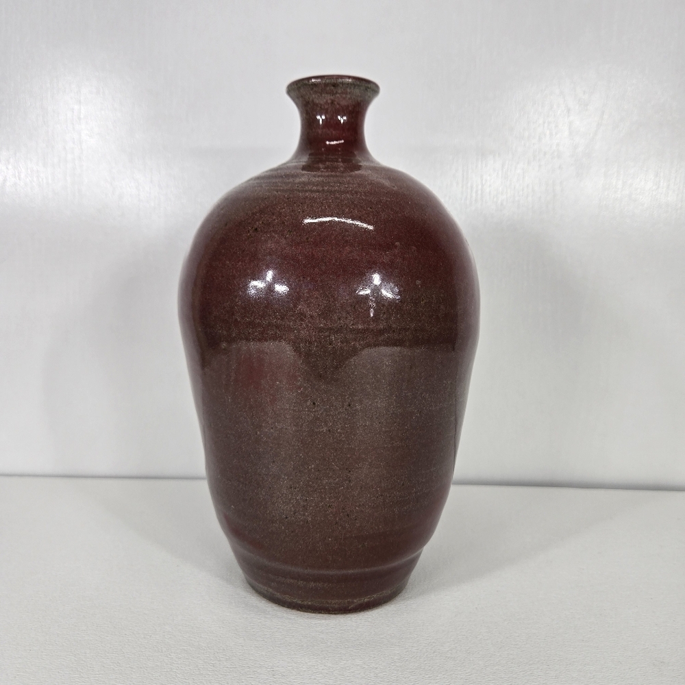 Signed 1993 Quan Sec Studio Pottery Vase Jug Handmade Stoneware Ceramic Art Glaz - Picture 11 of 17
